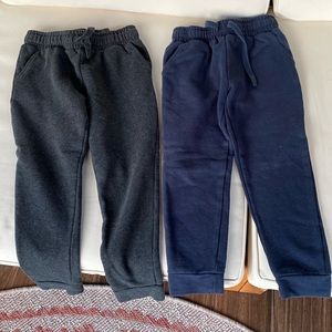 2 pairs of boys joggers / sweatpants size 4 / 5.